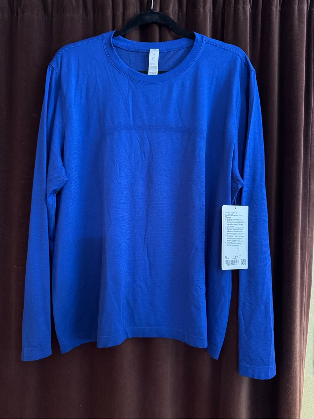 Lululemon swiftly relaxed fit size 12 in club blue